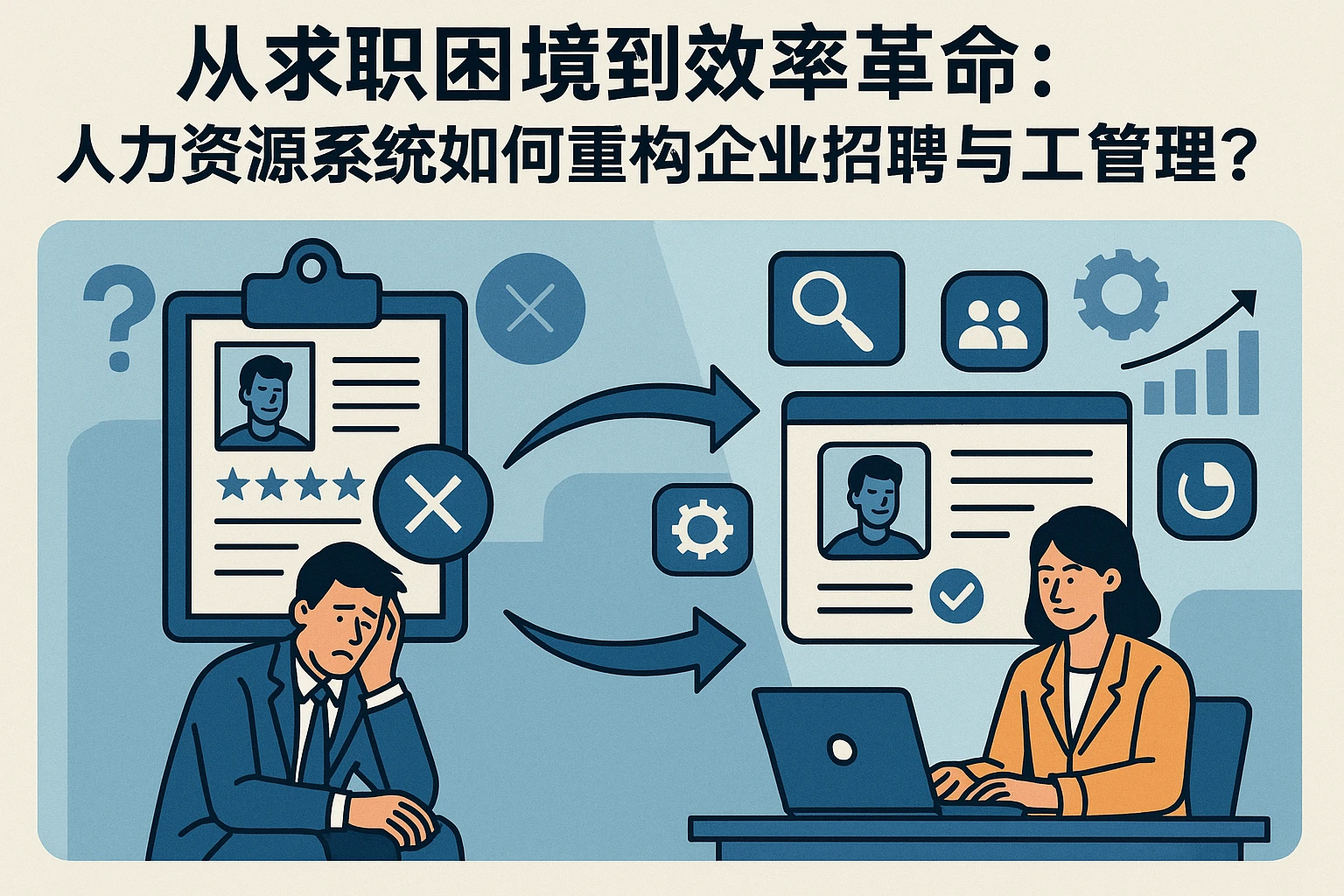 从求职困境到效率革命:人力资源系统如何重构企业招聘与员工管理?