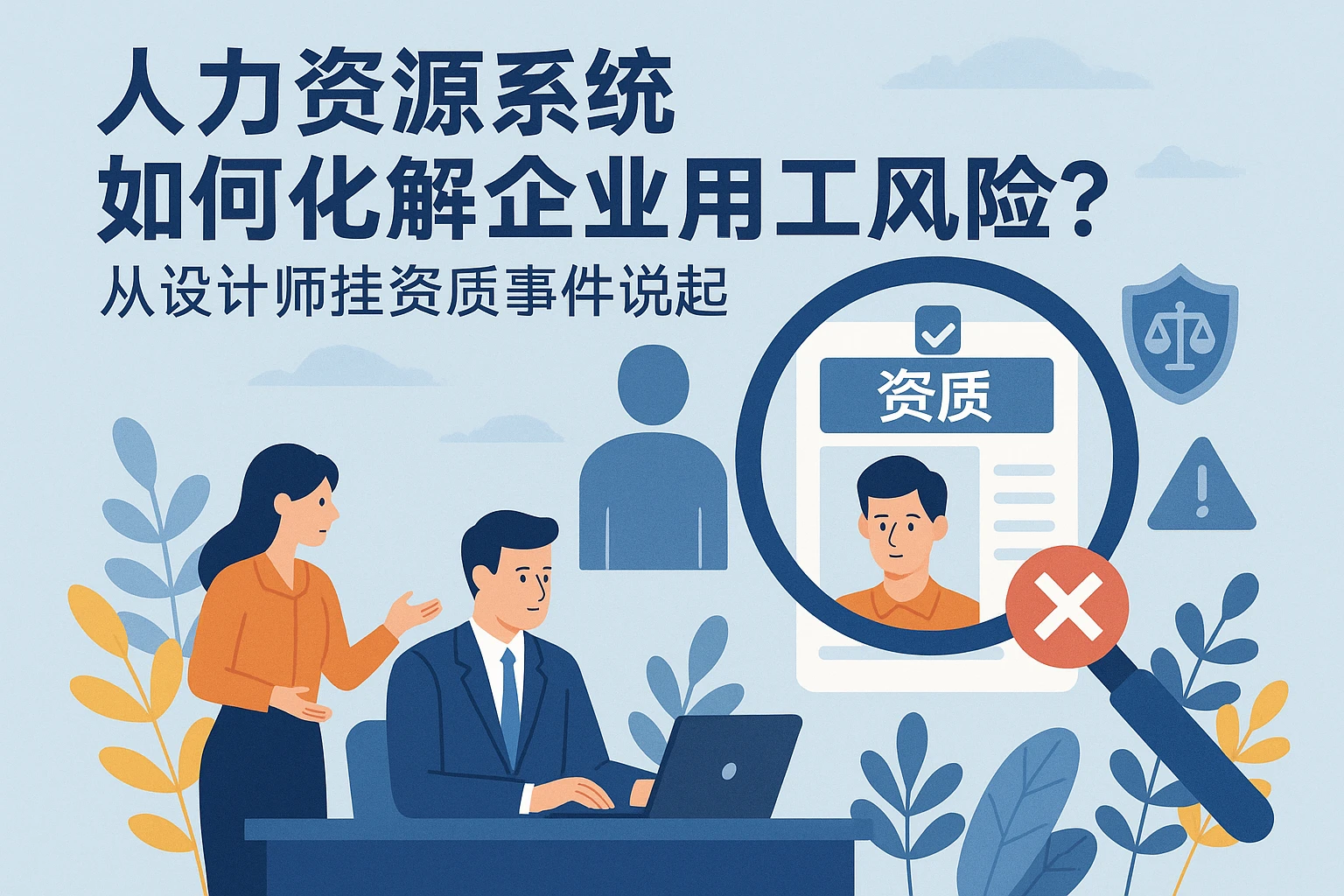 人力资源系统如何化解企业用工风险？从设计师挂资质事件说起
