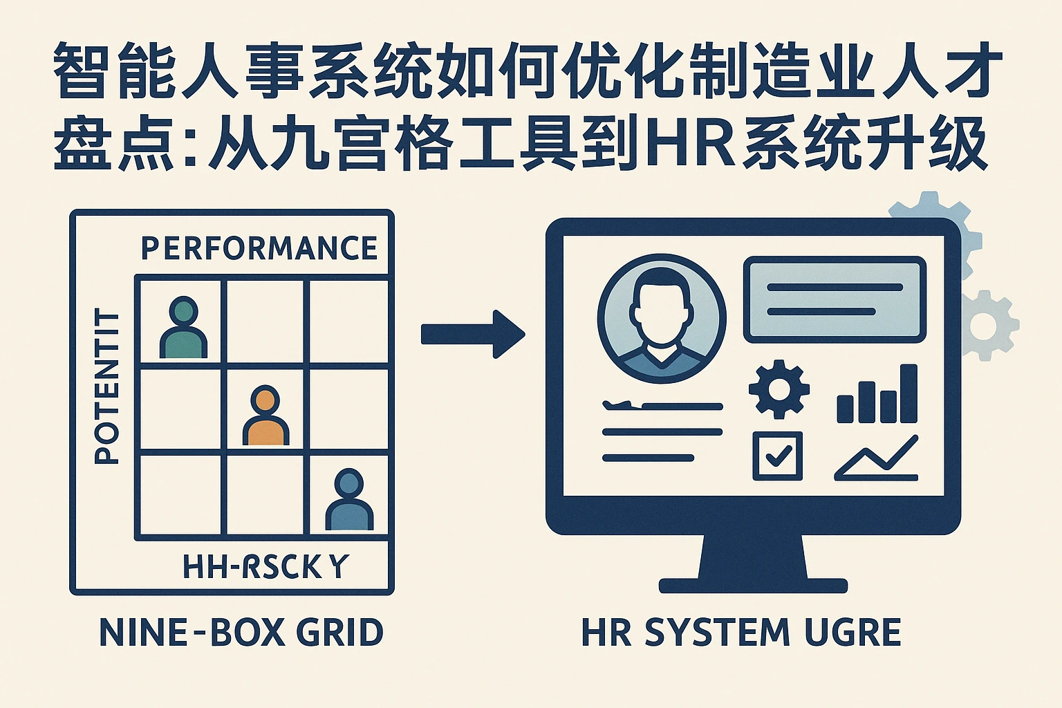 智能人事系统如何优化制造业人才盘点:从九宫格工具到HR系统升级