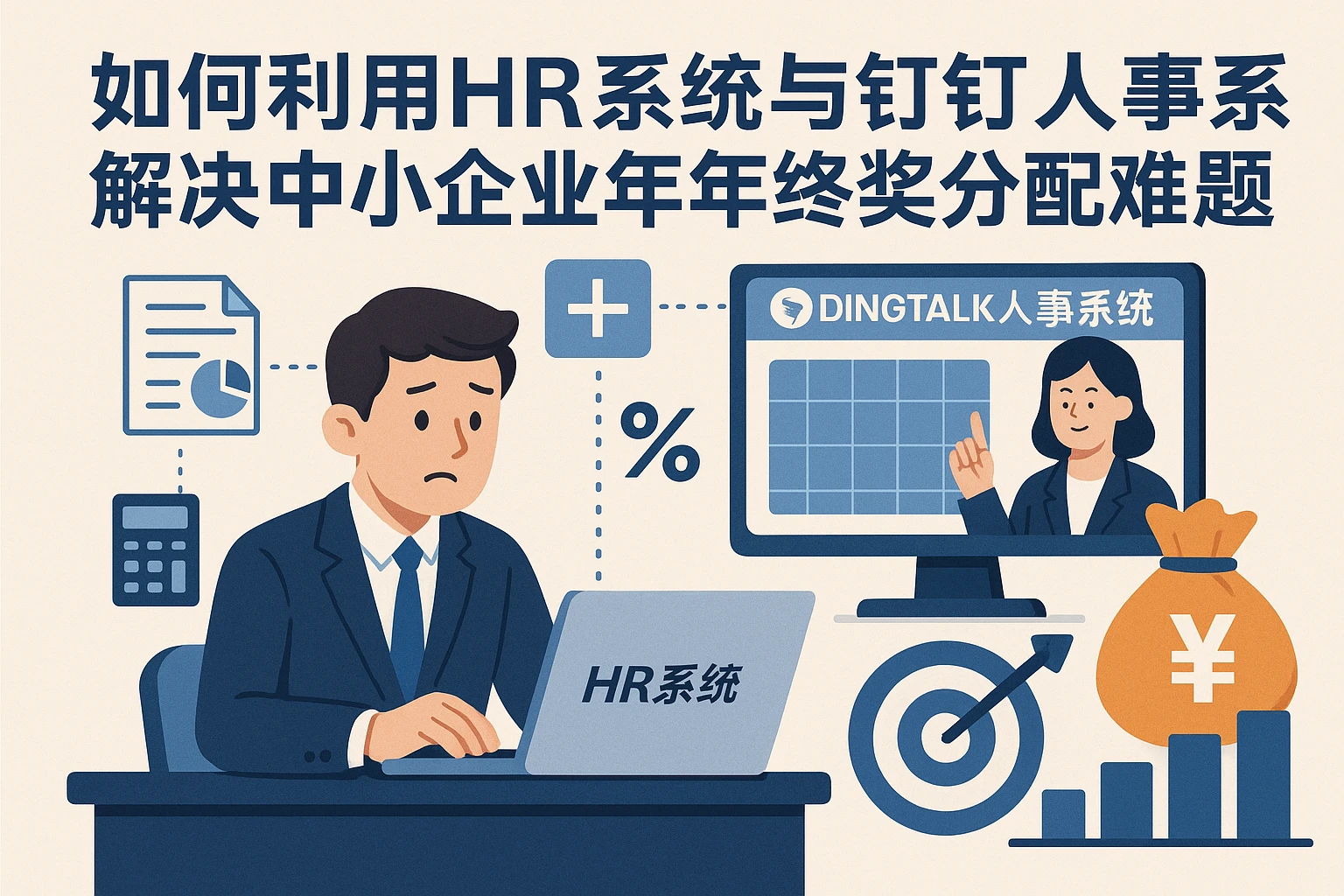如何利用HR系统与钉钉人事系统解决中小企业年终奖分配难题
