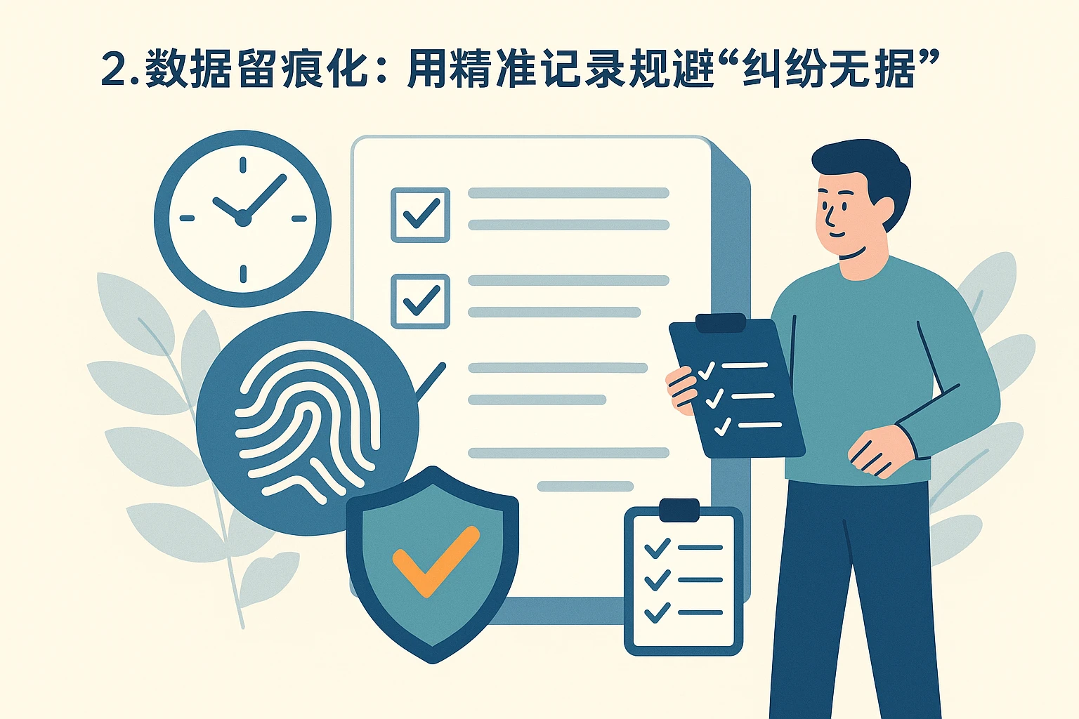 2. 数据留痕化：用精准记录规避“纠纷无据”