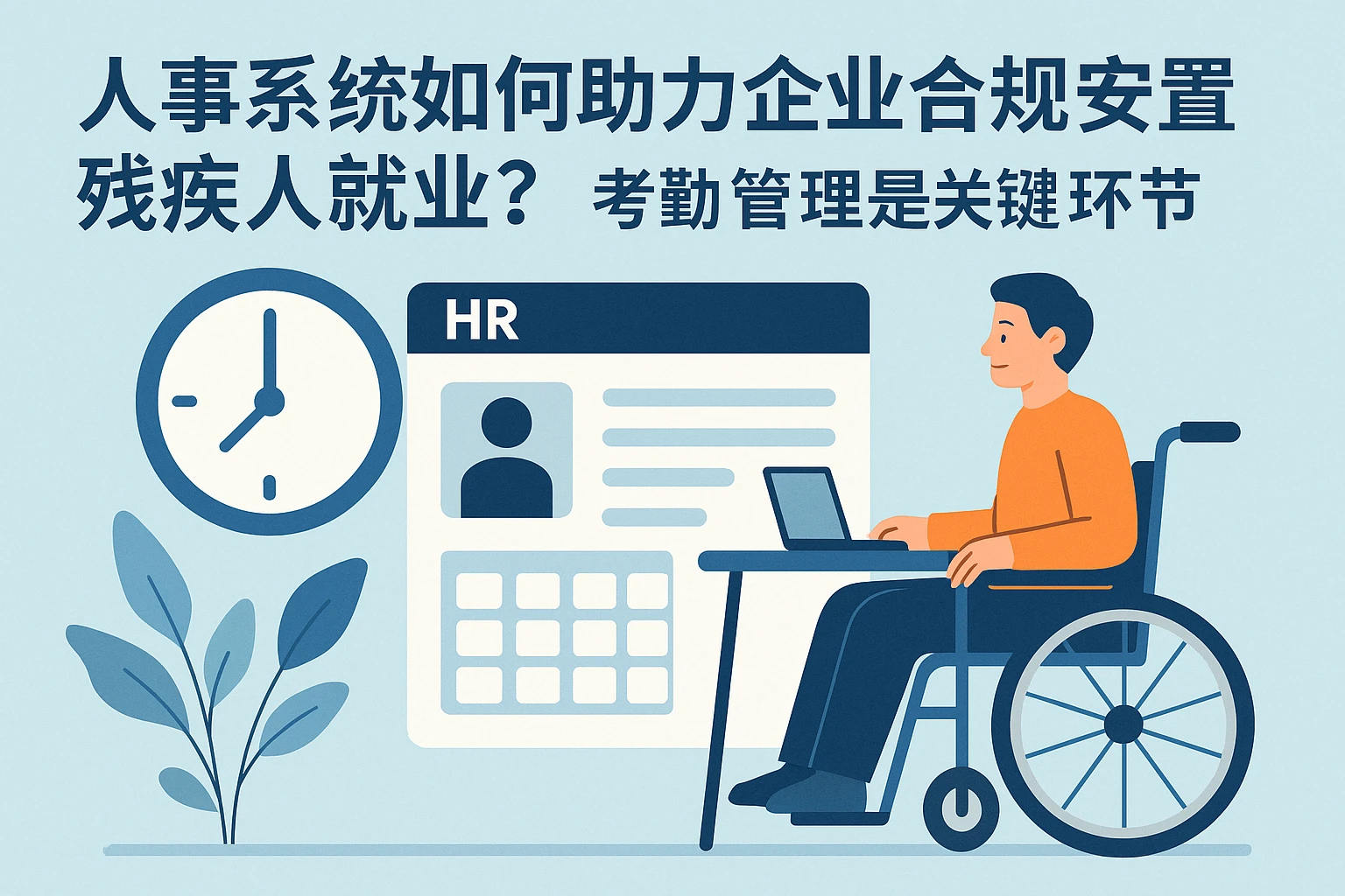 人事系统如何助力企业合规安置残疾人就业？考勤管理是关键环节