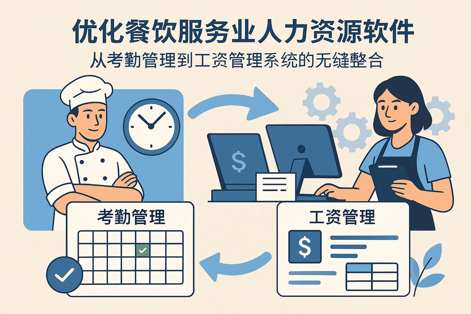 优化餐饮服务业人力资源软件:从考勤管理到工资管理系统的无缝整合
