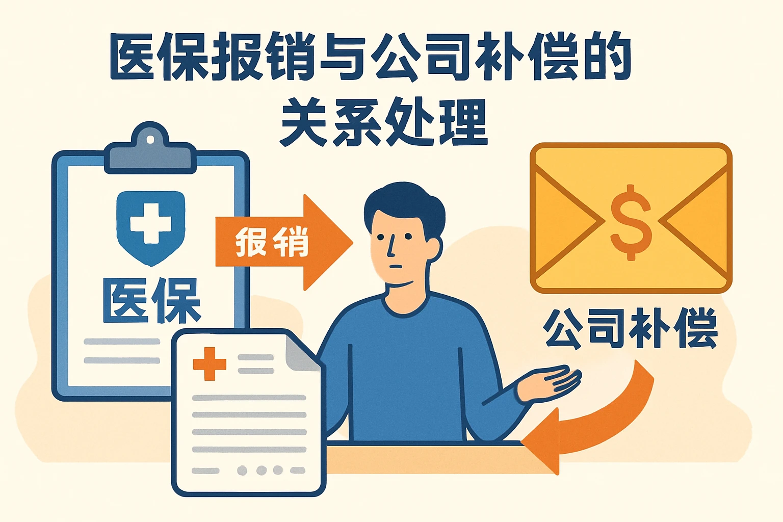 医保报销与公司补偿的关系处理