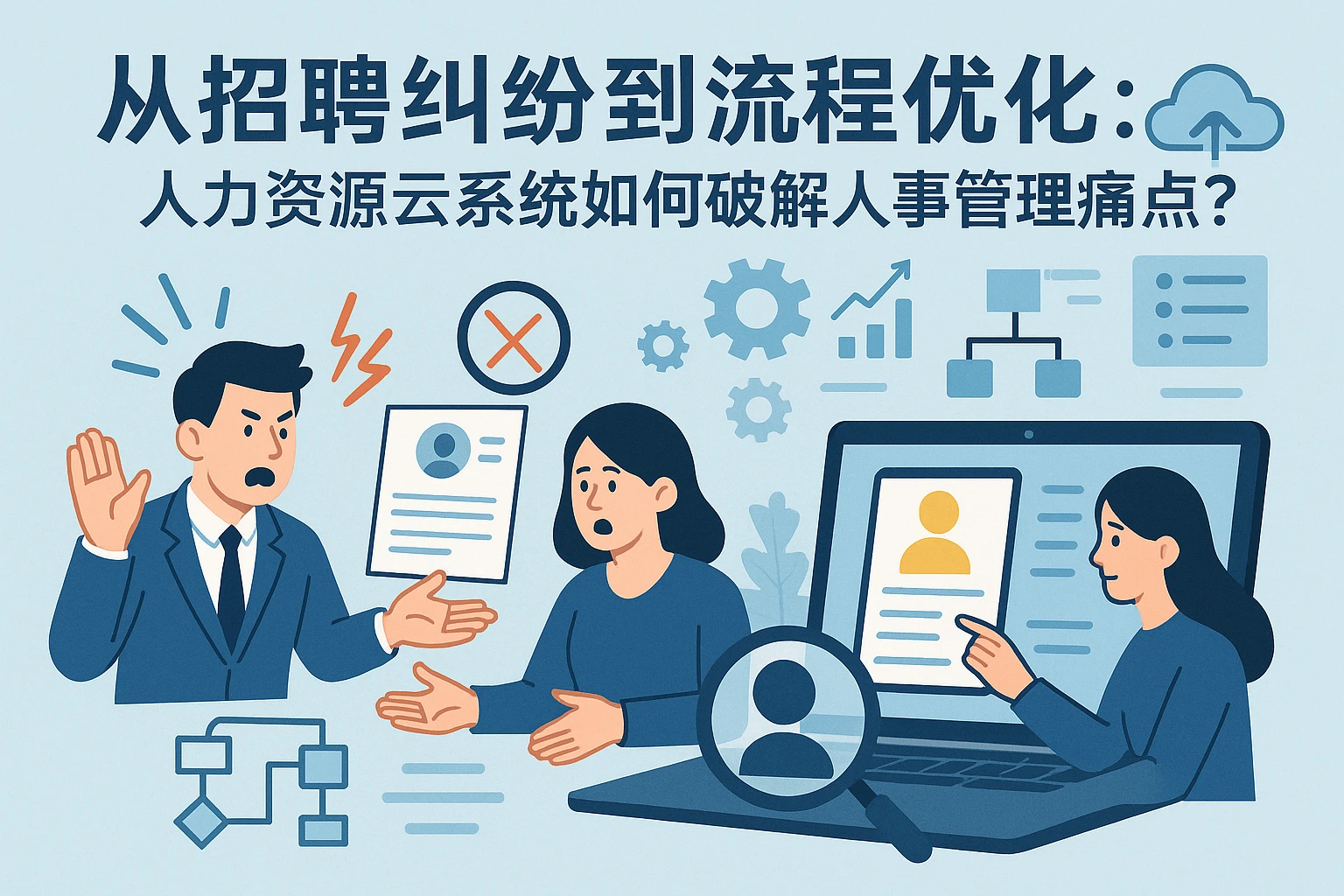 从招聘纠纷到流程优化:人力资源云系统如何破解人事管理痛点?