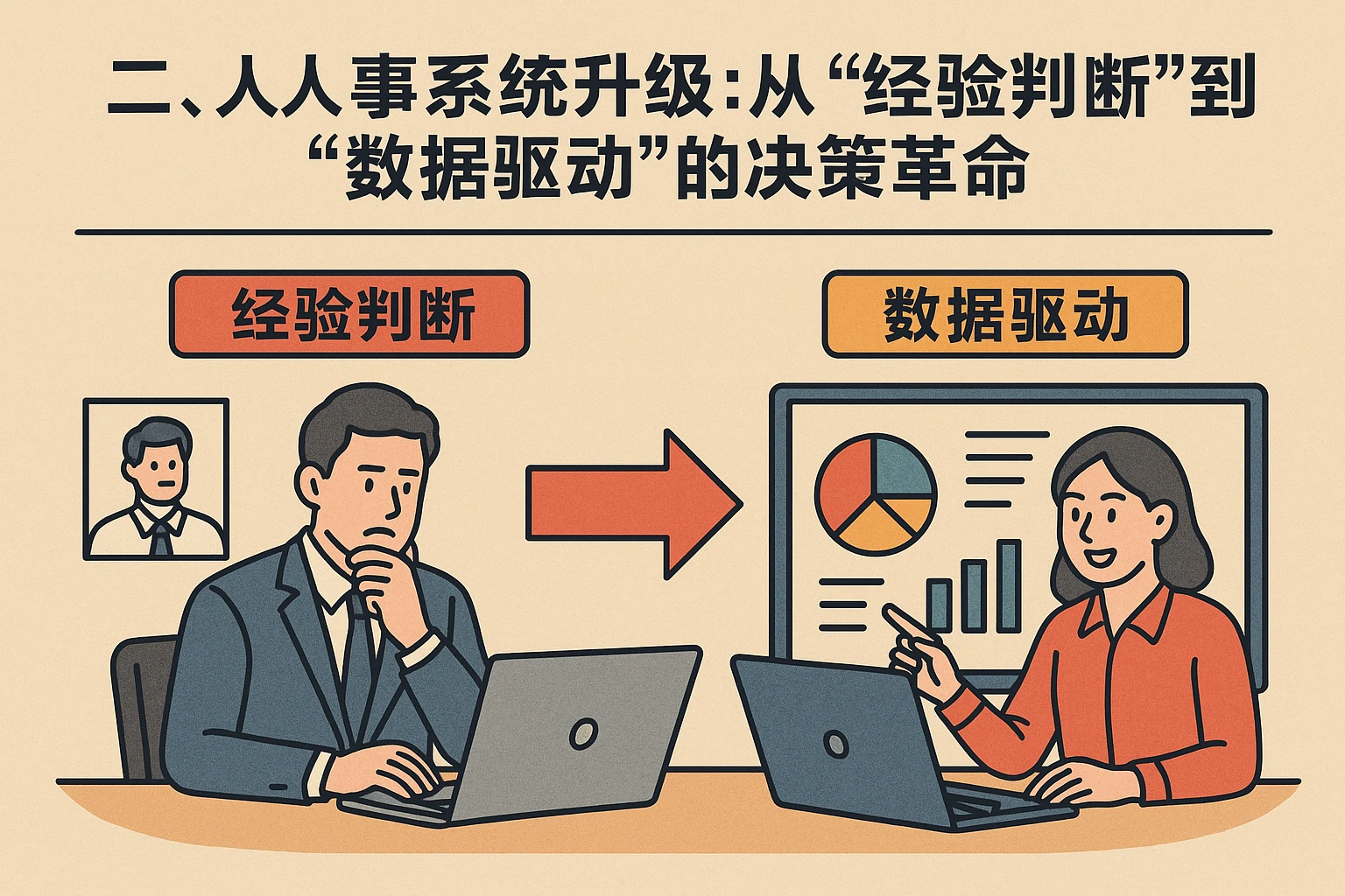 二、人事系统升级:从“经验判断”到“数据驱动”的决策革命