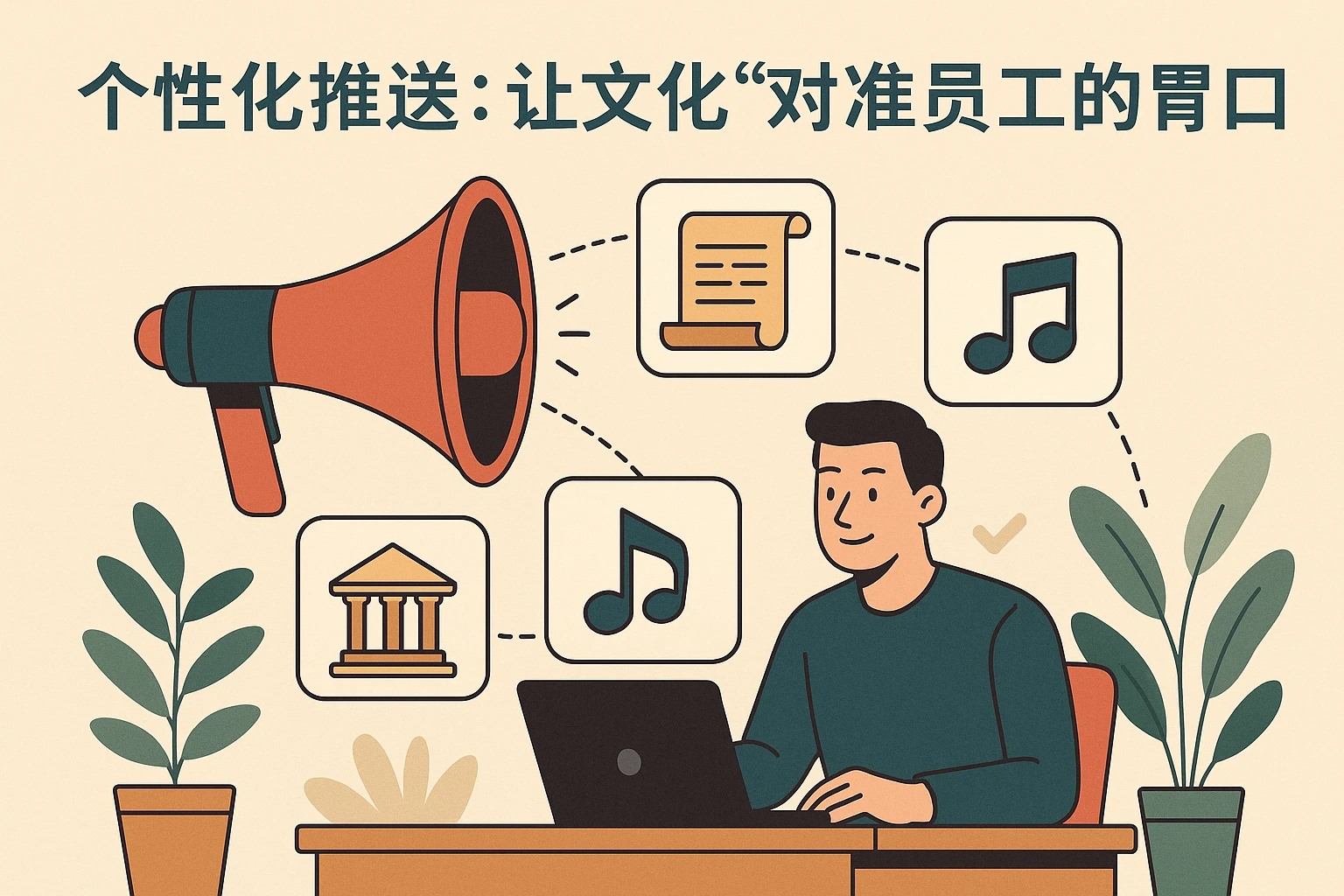 2. 个性化推送：让文化“对准员工的胃口”