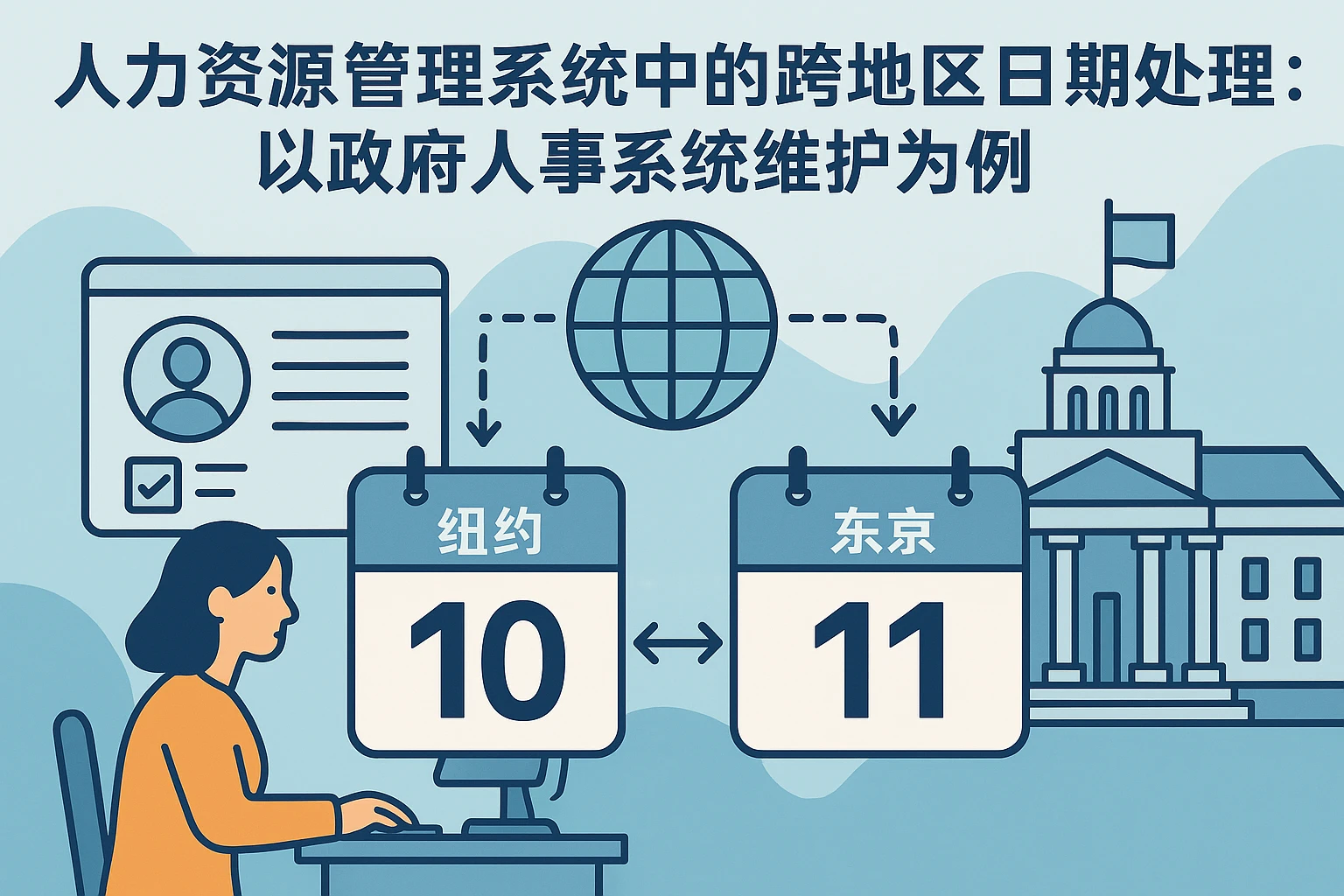 人力资源管理系统中的跨地区日期处理：以政府人事系统维护为例