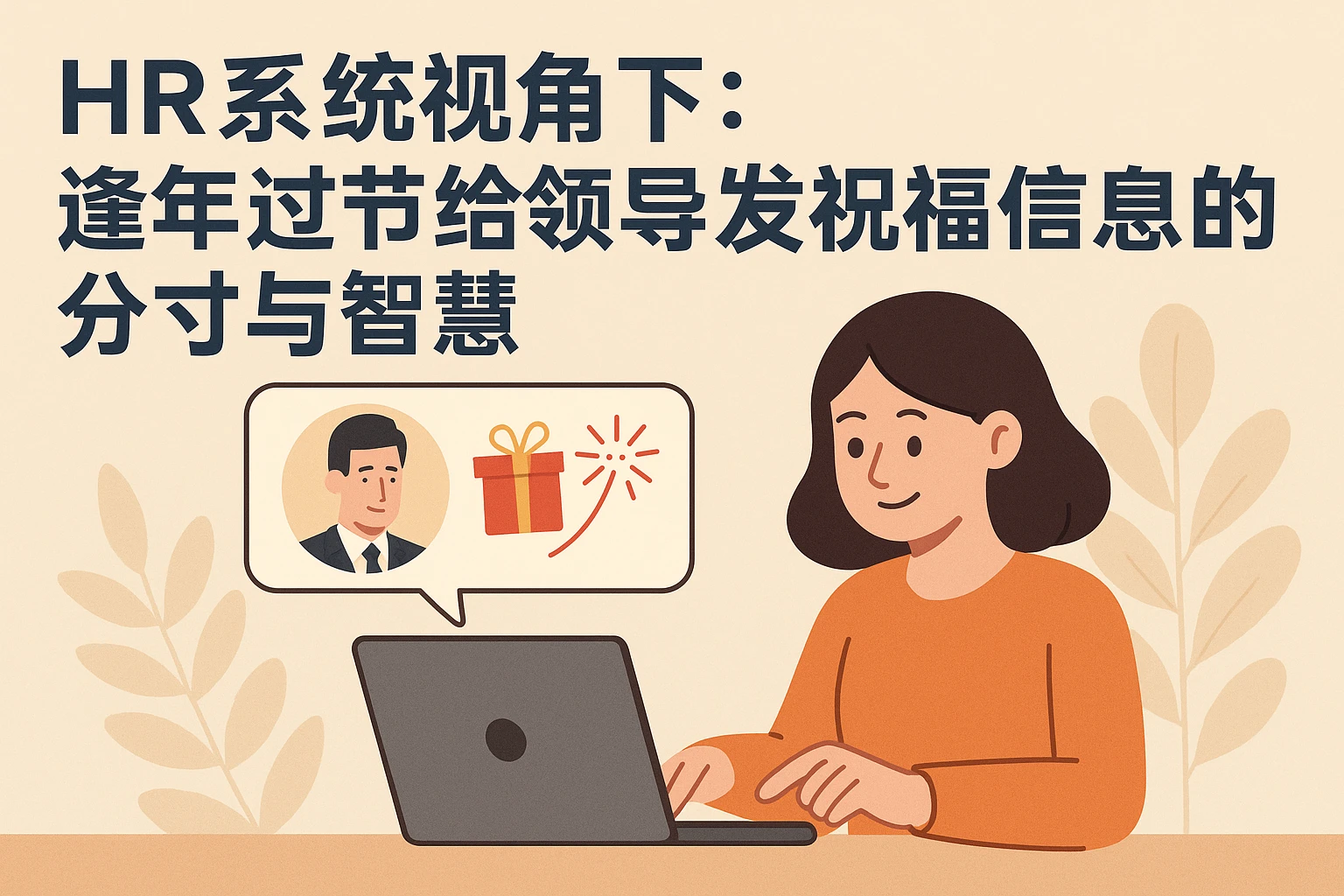 HR系统视角下:逢年过节给领导发祝福信息的分寸与智慧