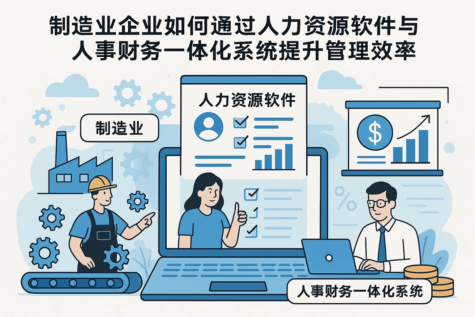 制造业企业如何通过人力资源软件与人事财务一体化系统提升管理效率