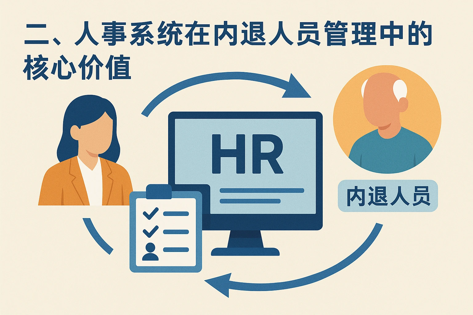 二、人事系统在内退人员管理中的核心价值