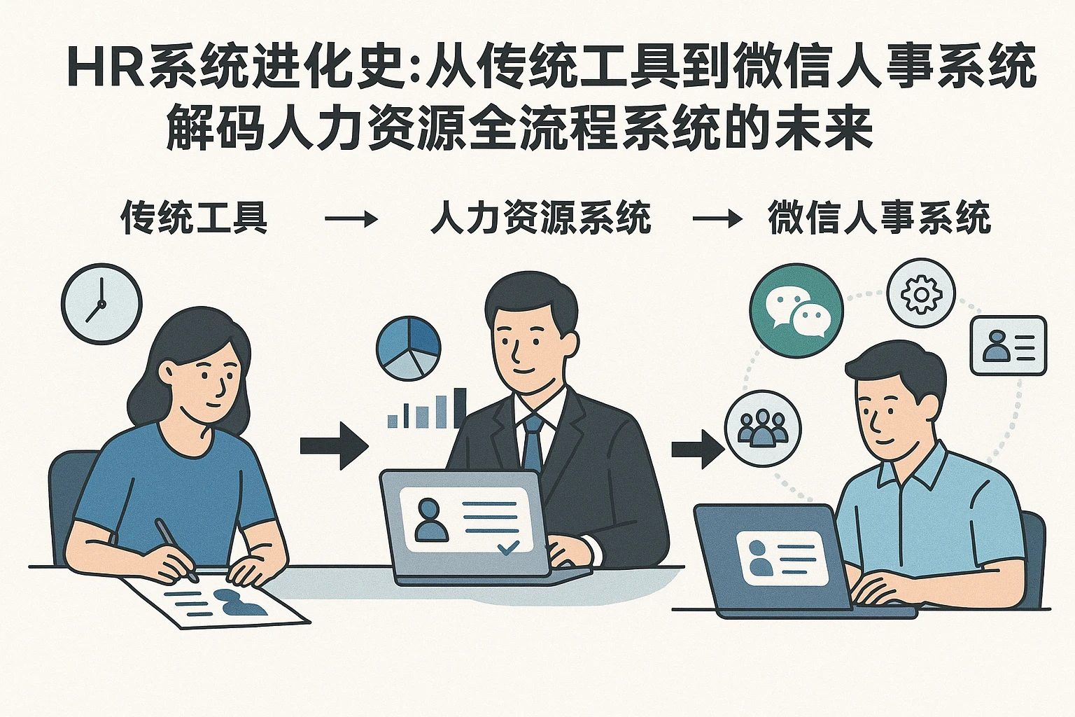 HR系统进化史：从传统工具到微信人事系统，解码人力资源全流程系统的未来