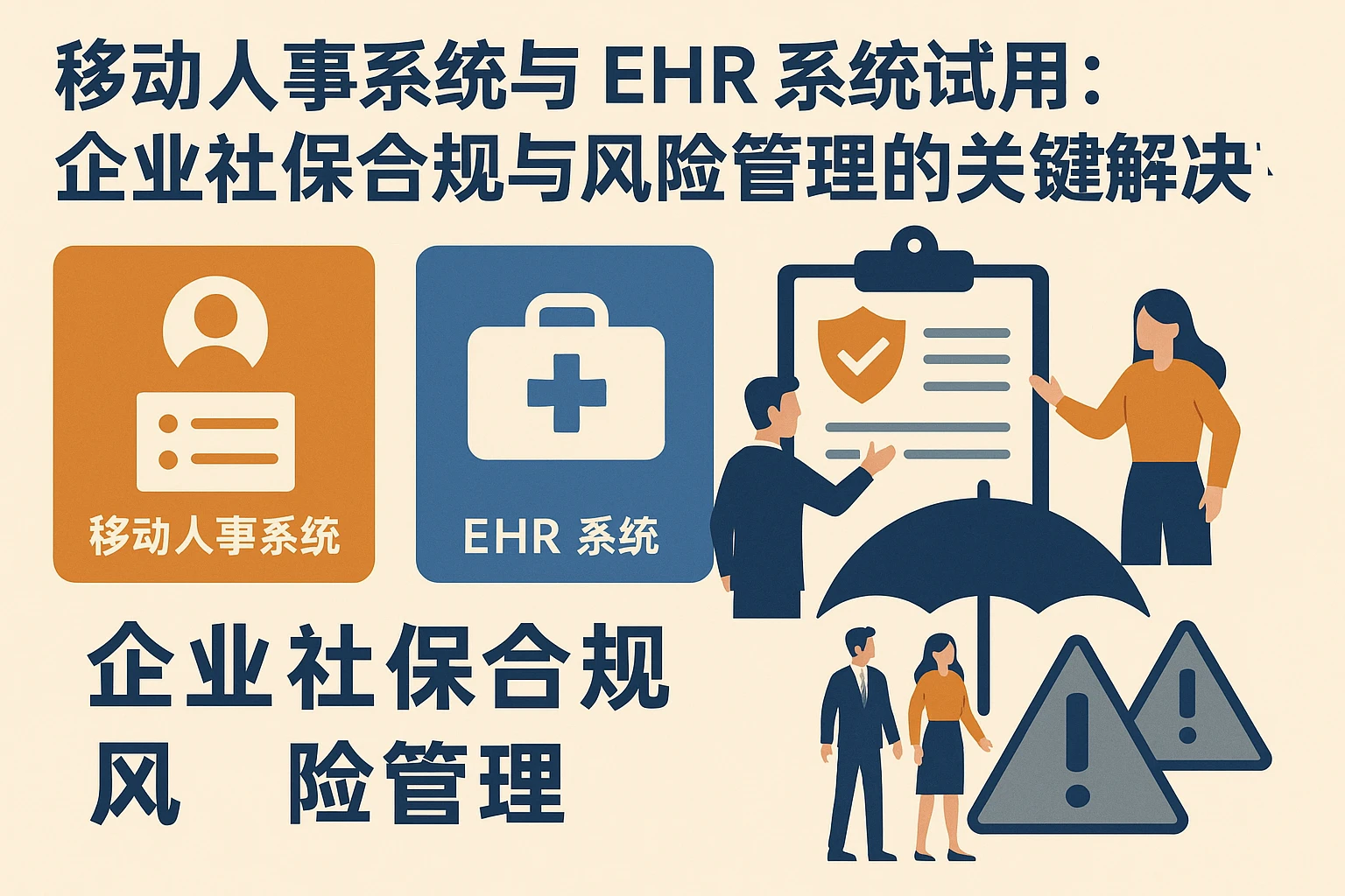 移动人事系统与EHR系统试用：企业社保合规与风险管理的关键解决方案