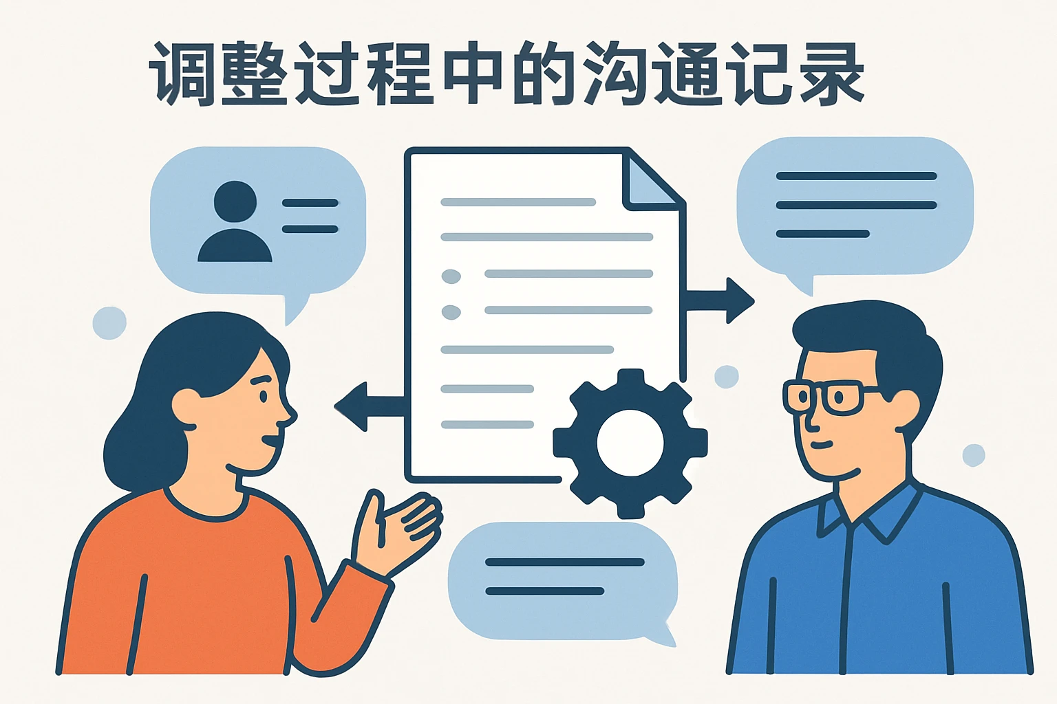 调整过程中的沟通记录