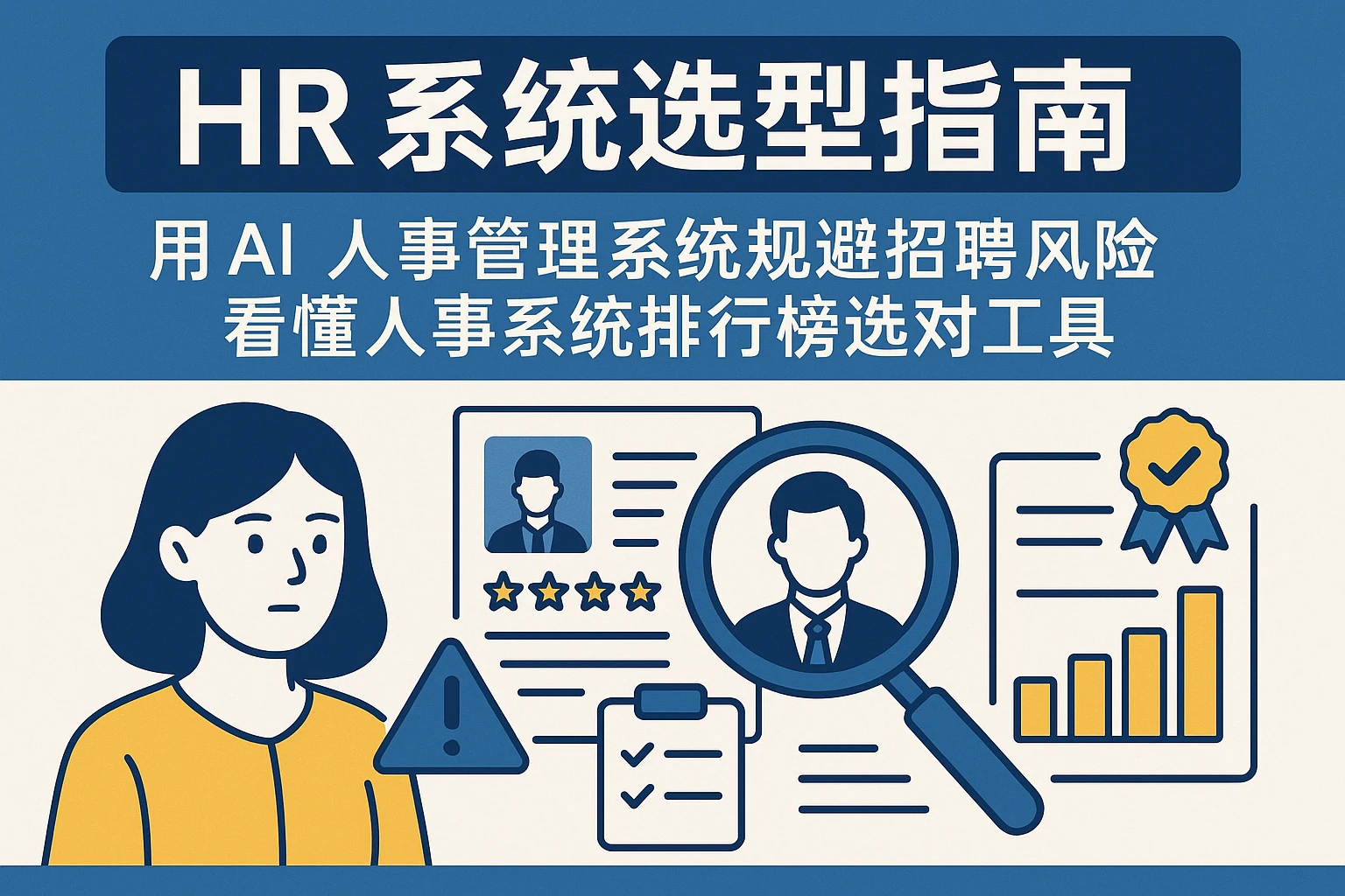 HR系统选型指南：用AI人事管理系统规避招聘风险，看懂人事系统排行榜选对工具