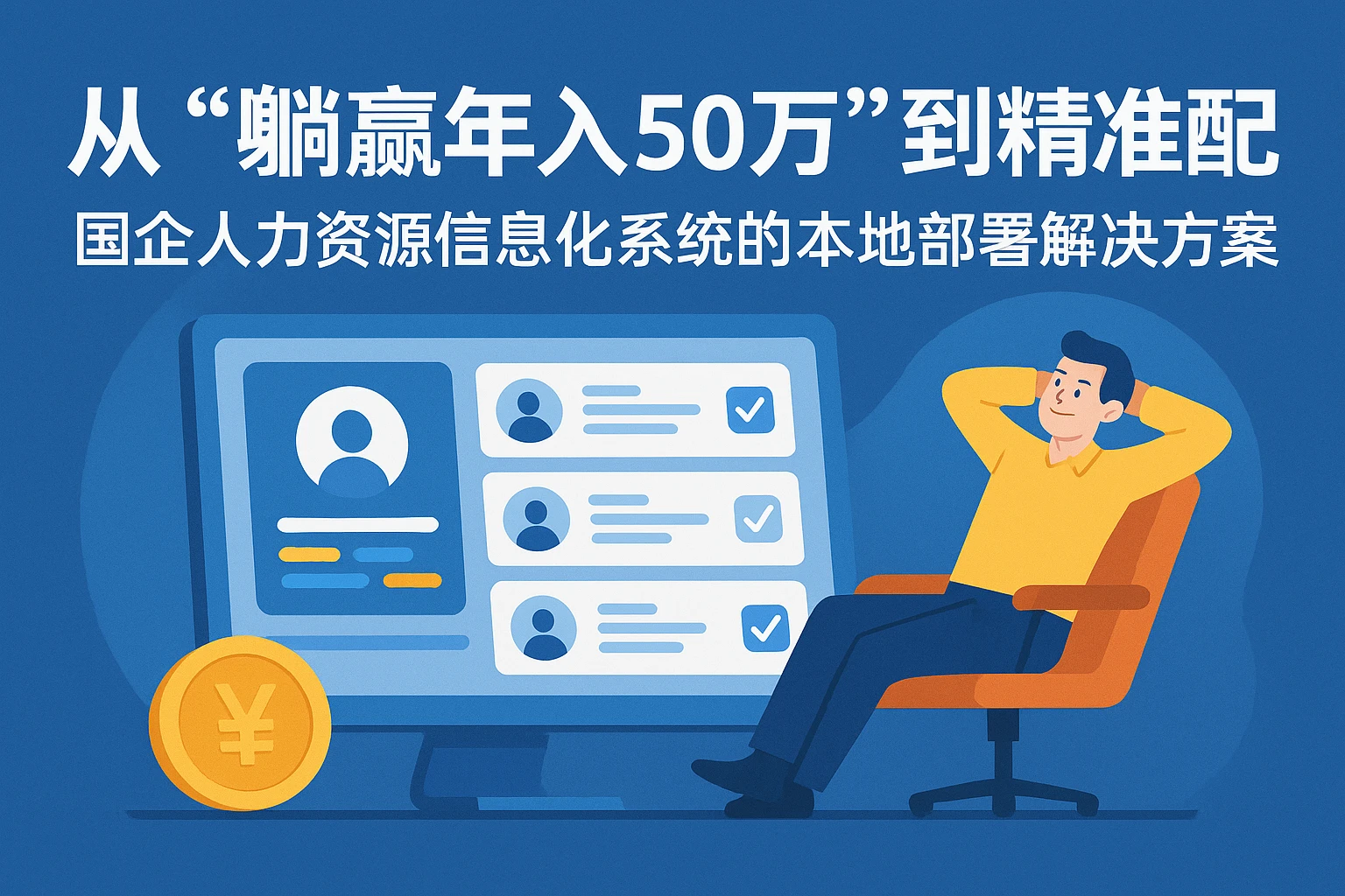 从“躺赢年入50万”到精准匹配:国企人力资源信息化系统的本地部署解决方案