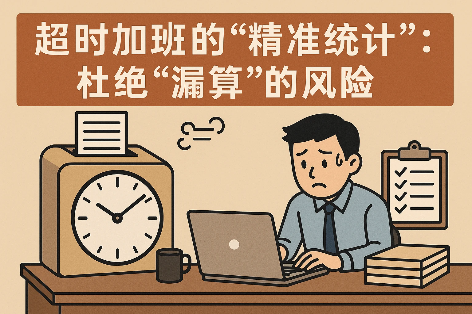 2. 超时加班的“精准统计”：杜绝“漏算”的风险