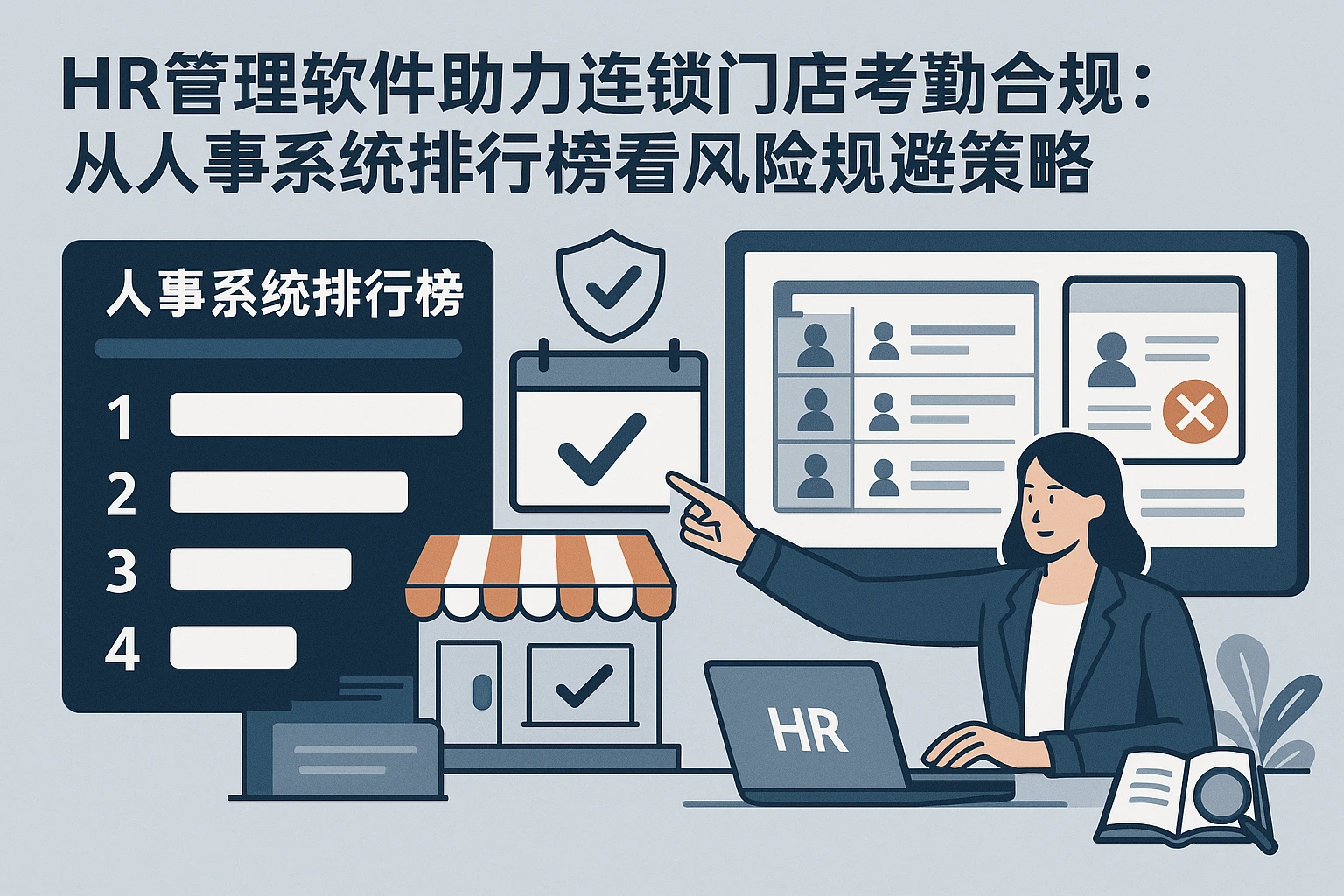 HR管理软件助力连锁门店考勤合规：从人事系统排行榜看风险规避策略