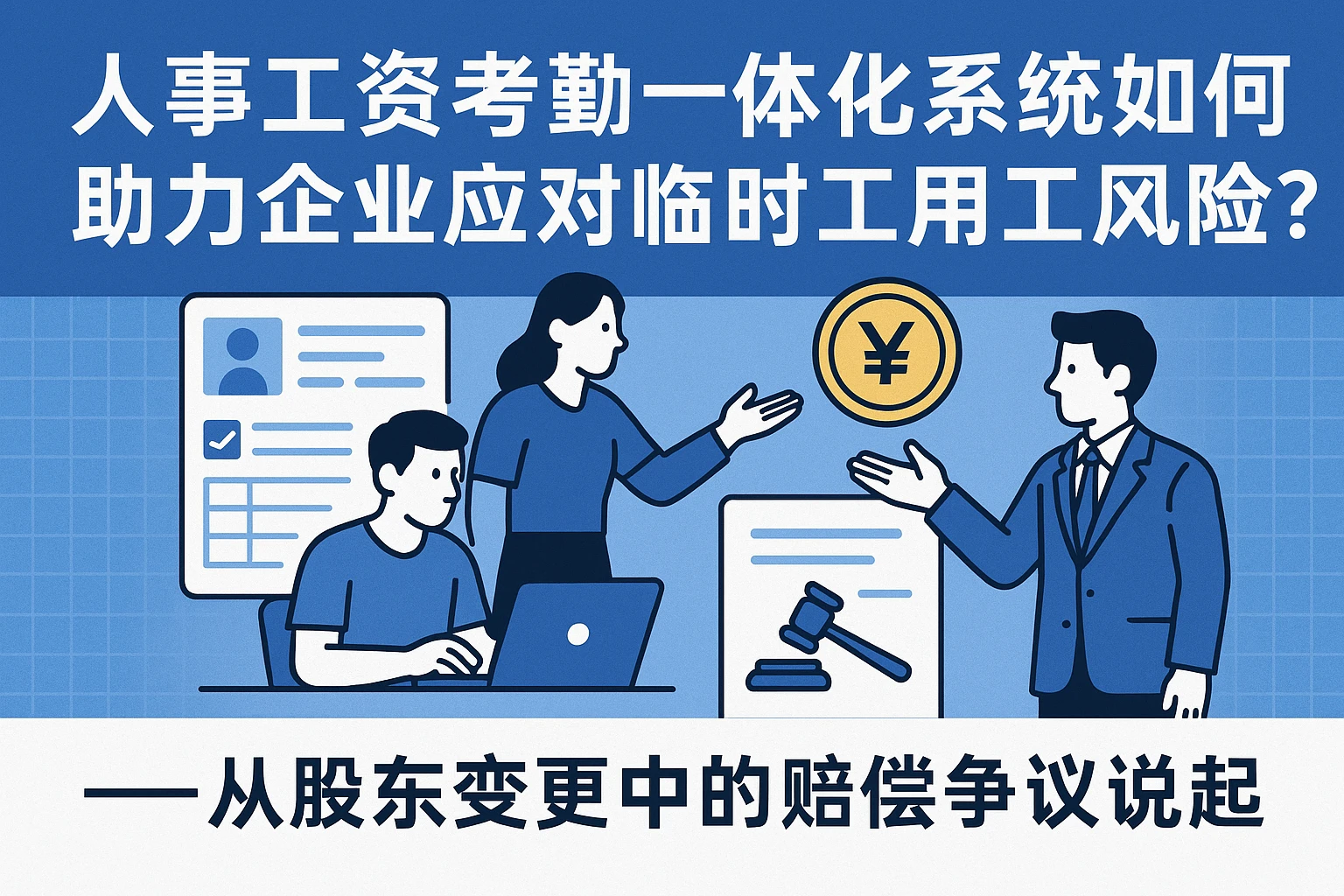 人事工资考勤一体化系统如何助力企业应对临时工用工风险？——从股东变更中的赔偿争议说起