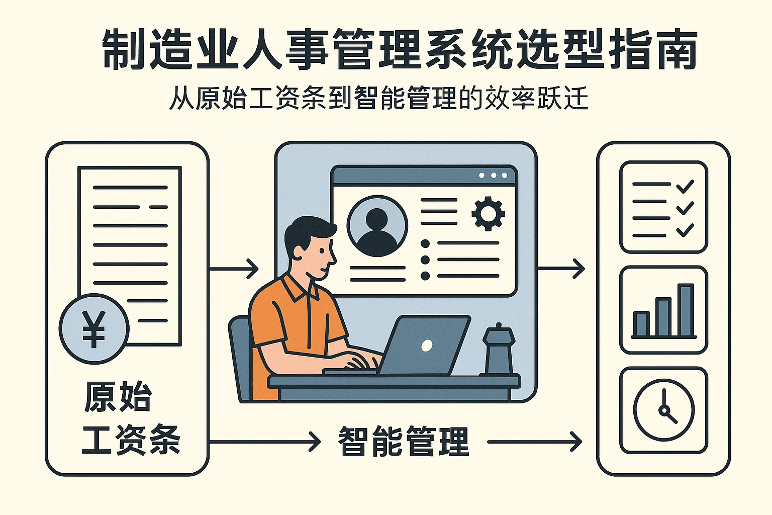 制造业人事管理系统选型指南：从原始工资条到智能管理的效率跃迁