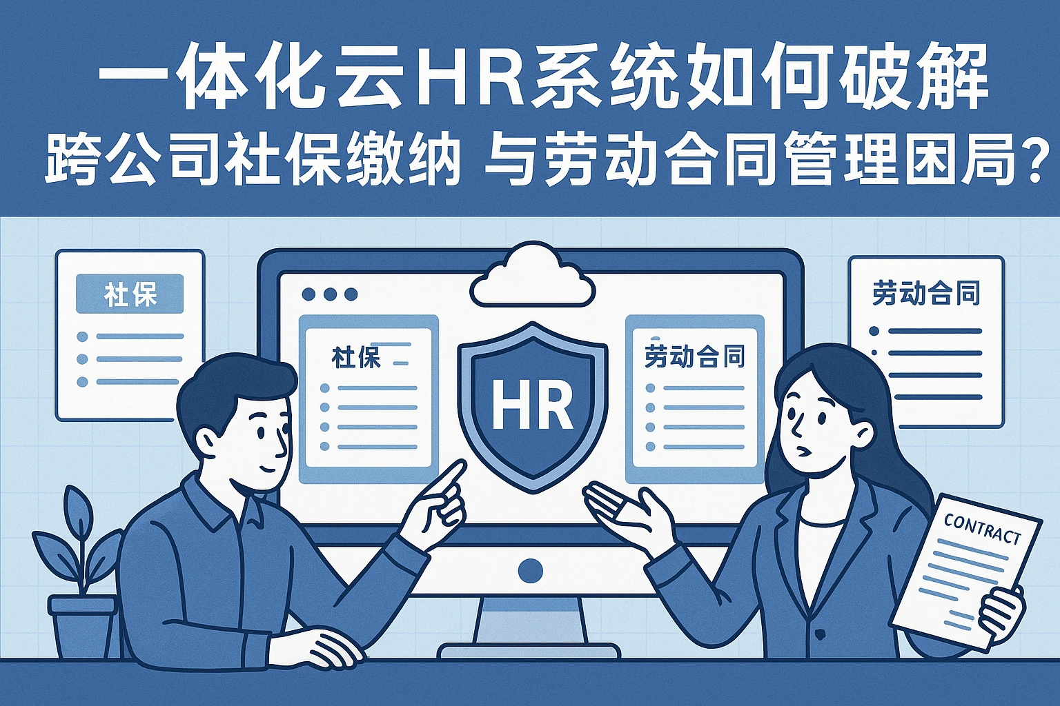 一体化云HR系统如何破解跨公司社保缴纳与劳动合同管理困局?