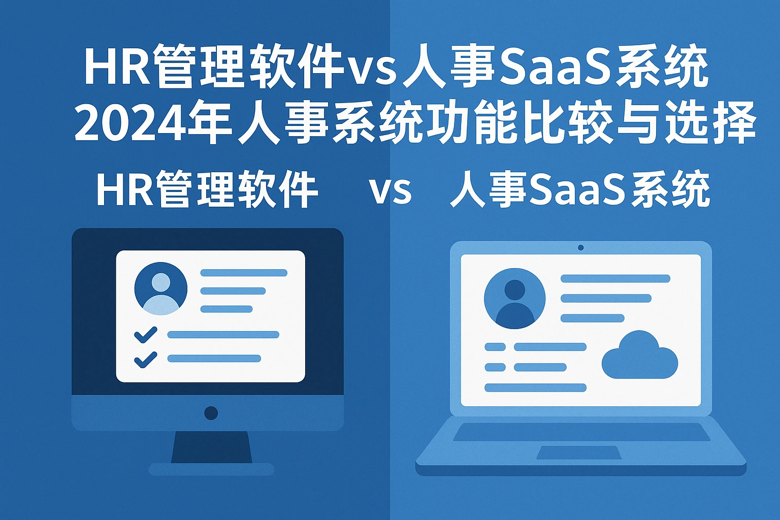 HR管理软件vs人事SaaS系统：2024年人事系统功能比较与选择指南