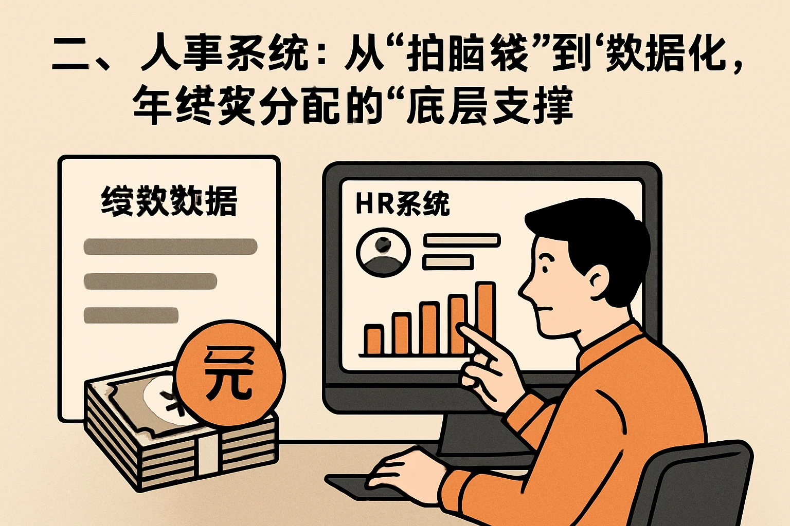 二、人事系统:从“拍脑袋”到“数据化”,年终奖分配的“底层支撑”