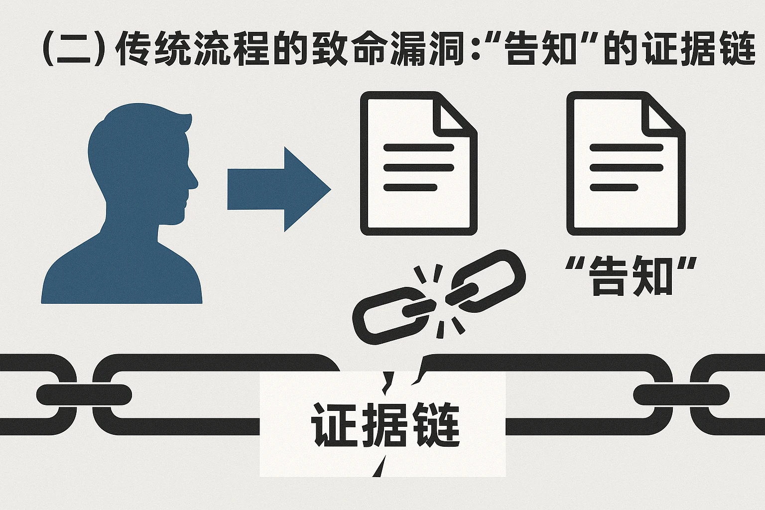 （二）传统流程的致命漏洞：“告知”的证据链断裂