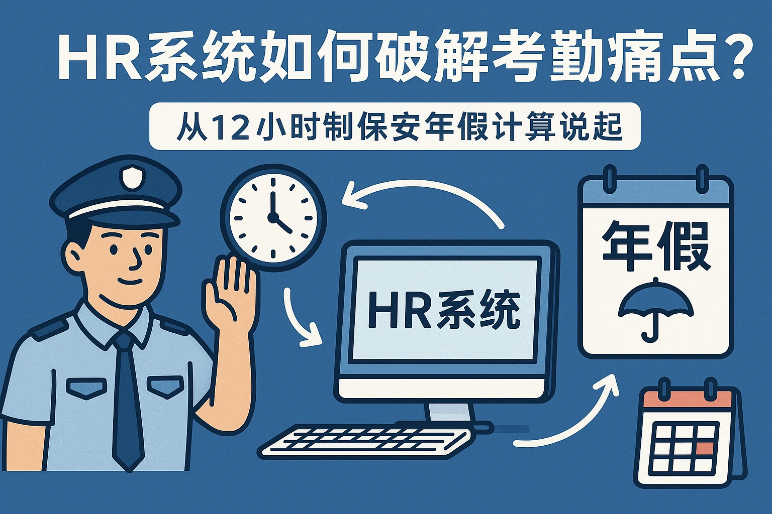 HR系统如何破解考勤痛点？从12小时制保安年假计算说起