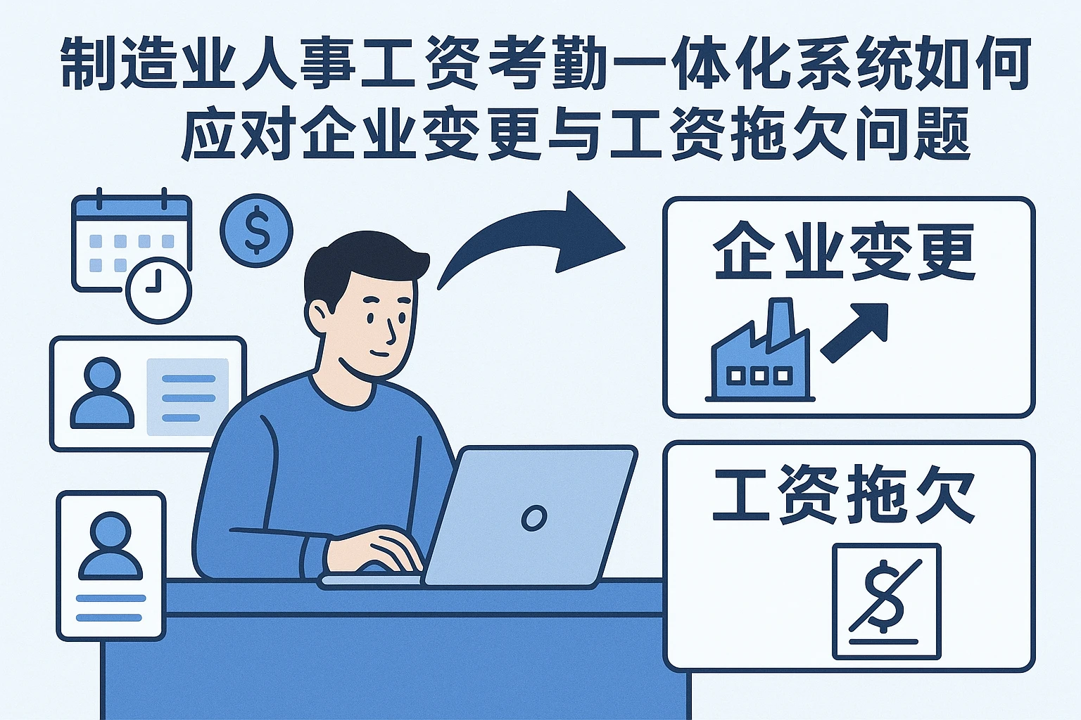 制造业人事工资考勤一体化系统如何应对企业变更与工资拖欠问题
