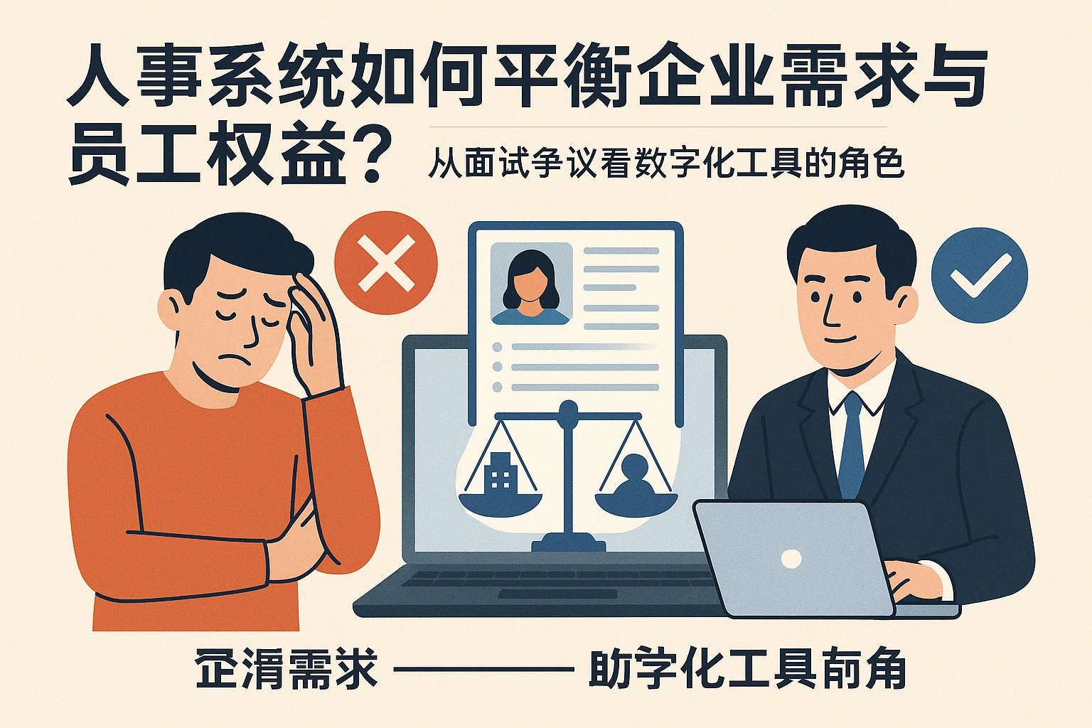 人事系统如何平衡企业需求与员工权益?从面试争议看数字化工具的角色