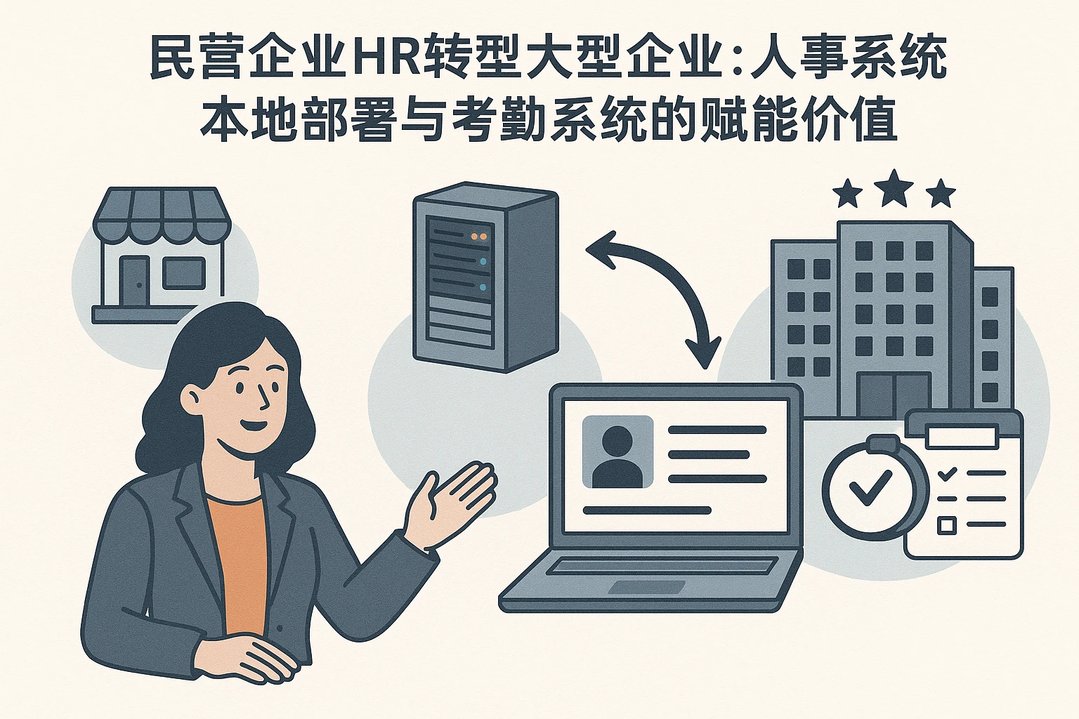 民营企业HR转型大型企业：人事系统本地部署与考勤系统的赋能价值