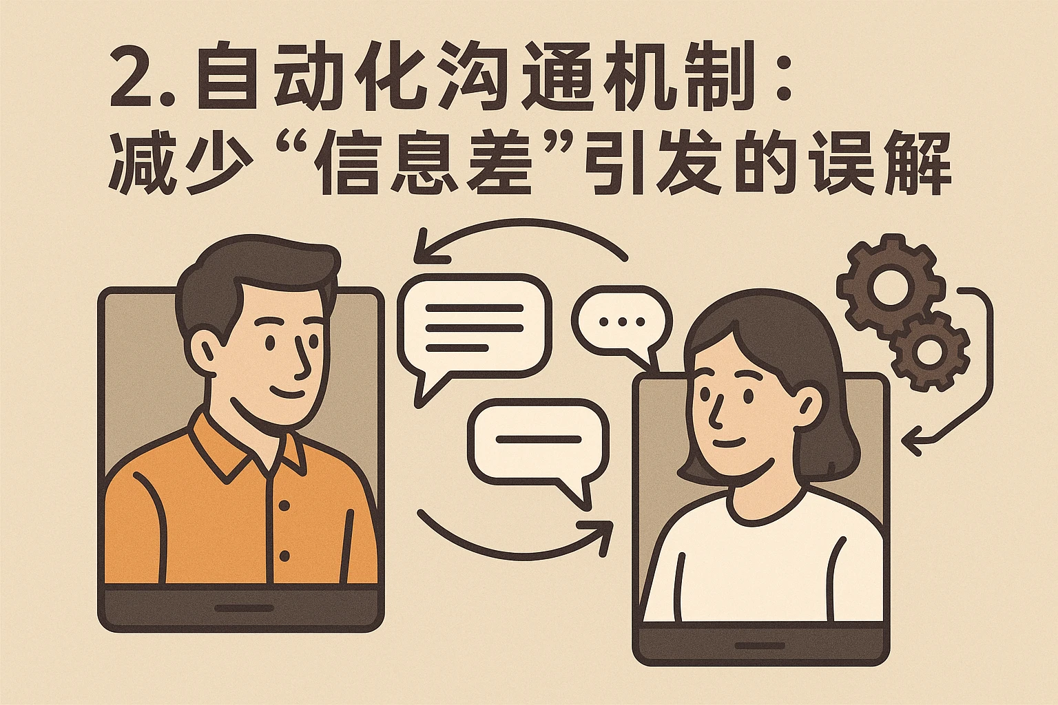 2. 自动化沟通机制：减少“信息差”引发的误解