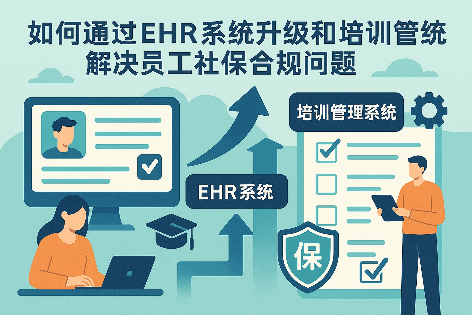 如何通过EHR系统升级和培训管理系统解决员工社保合规问题