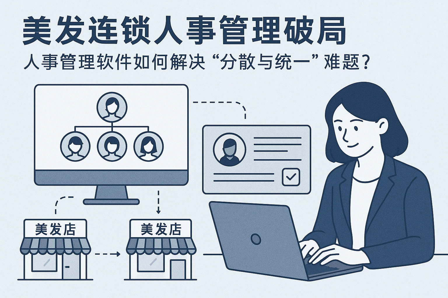 美发连锁人事管理破局：人事管理软件如何解决“分散与统一”难题？