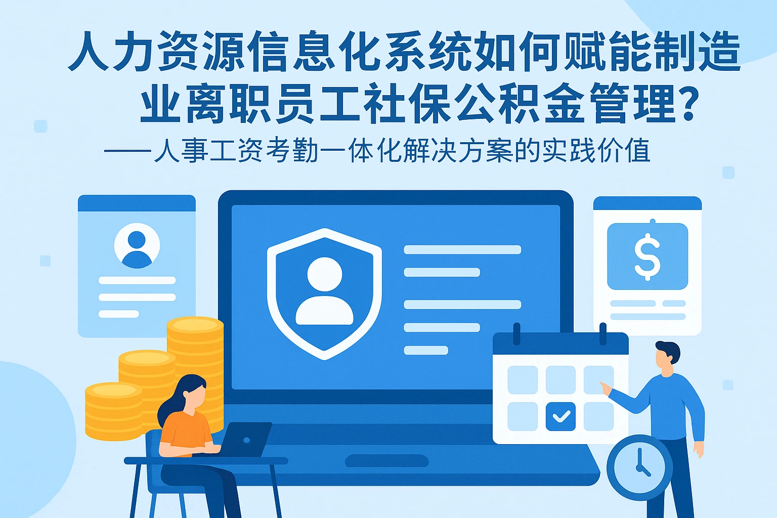 人力资源信息化系统如何赋能制造业离职员工社保公积金管理?——人事工资考勤一体化解决方案的实践价值