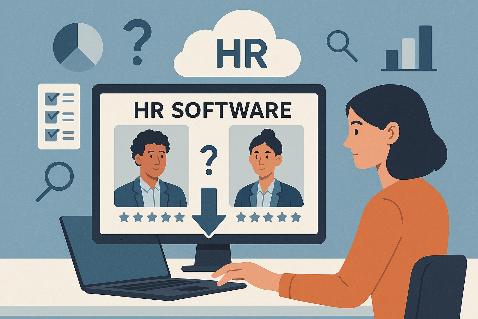 用人事管理软件破解招聘决策难题:当两个HR专员候选人旗鼓相当时,云端HR系统如何帮你做选择?