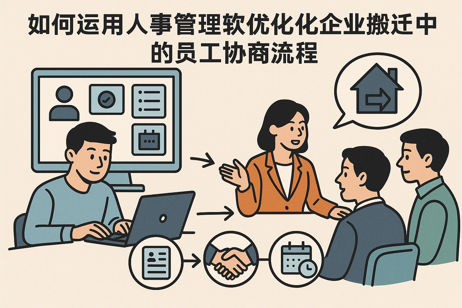 如何运用人事管理软件优化企业搬迁中的员工协商流程