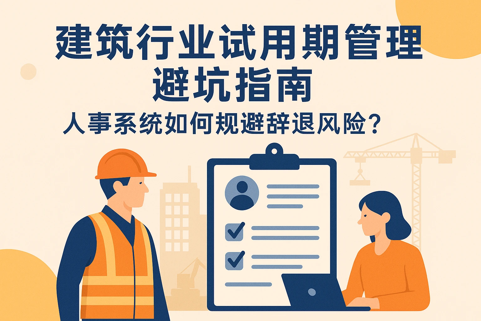 建筑行业试用期管理避坑指南：人事系统如何规避辞退风险？