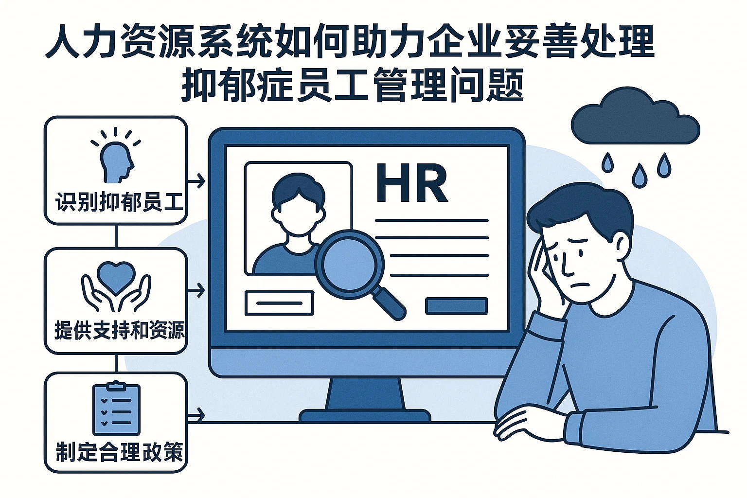 人力资源系统如何助力企业妥善处理抑郁症员工管理问题