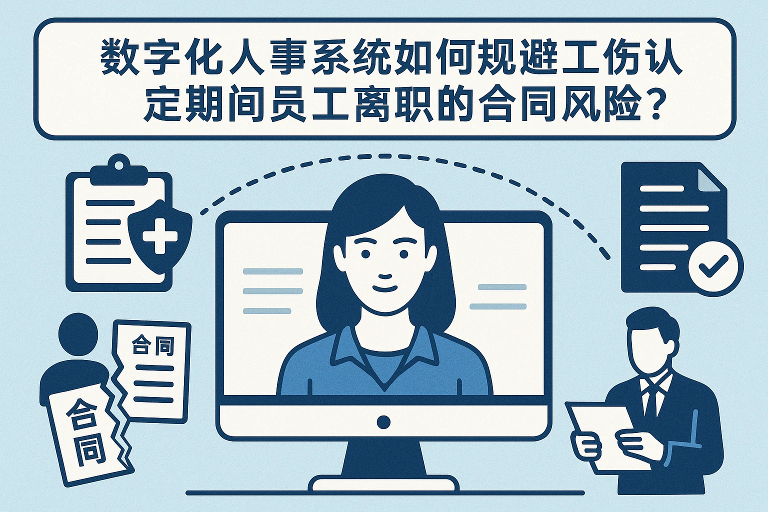 数字化人事系统如何规避工伤认定期间员工离职的合同风险？