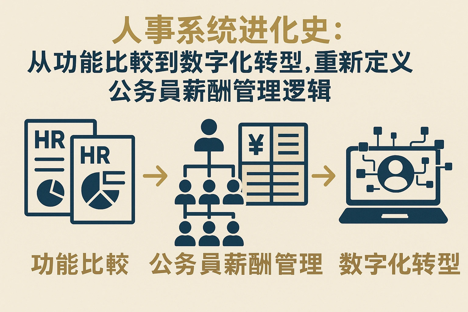 人事系统进化史：从功能比较到数字化转型，重新定义公务员薪酬管理逻辑