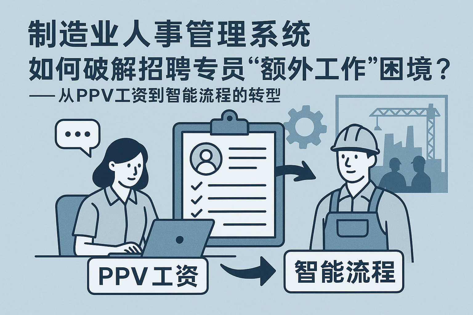 制造业人事管理系统如何破解招聘专员“额外工作”困境？——从PPV工资到智能流程的转型