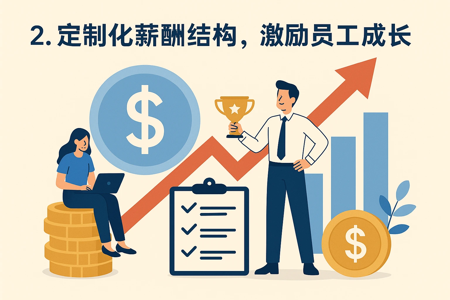 2. 定制化薪酬结构，激励员工成长