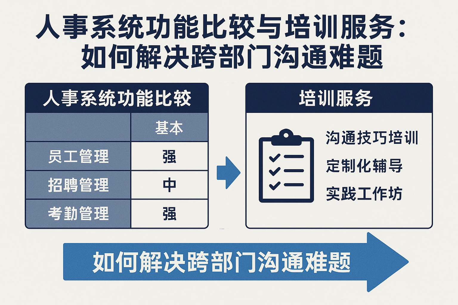 人事系统功能比较与培训服务：如何解决跨部门沟通难题