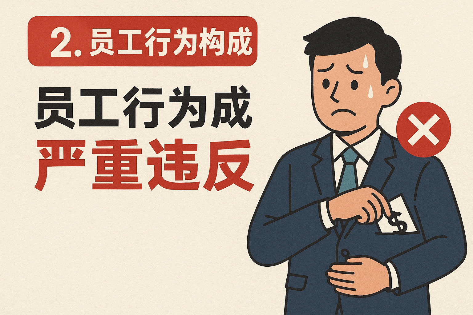 2. 员工行为构成“严重违反”