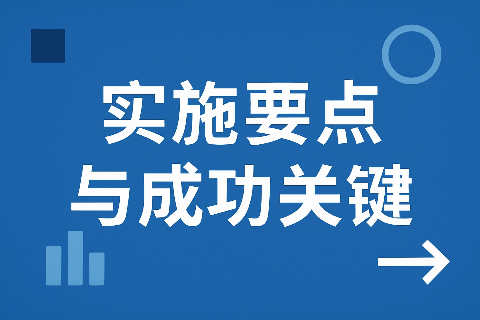 实施要点与成功关键