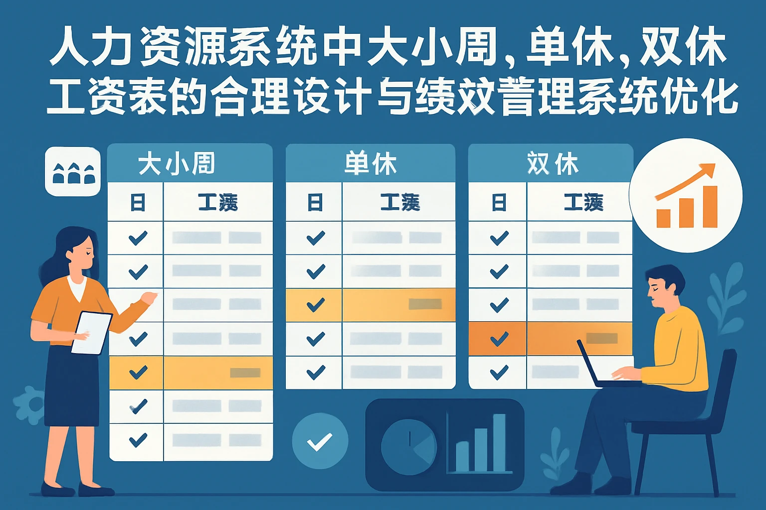 人力资源系统中大小周、单休、双休工资表的合理设计与绩效管理系统优化