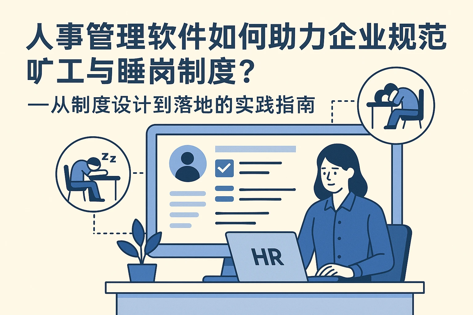 人事管理软件如何助力企业规范旷工与睡岗制度?——从制度设计到落地的实践指南