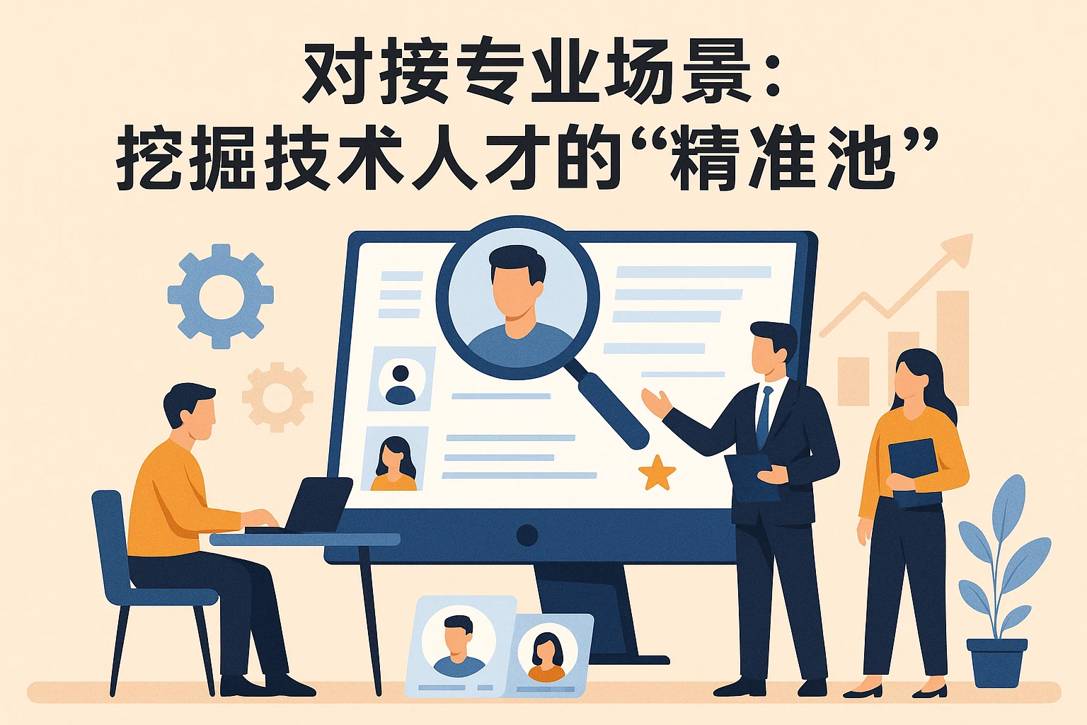 2. 对接专业场景:挖掘技术人才的“精准池”